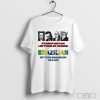 Frankfurtian Leftcom By Choice Brazilian By The Grace Of Allah t-shirt