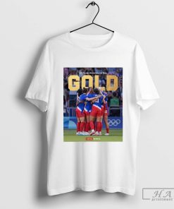 Funny U.S. Olympic Women's Soccer Team GOLD T-shirt