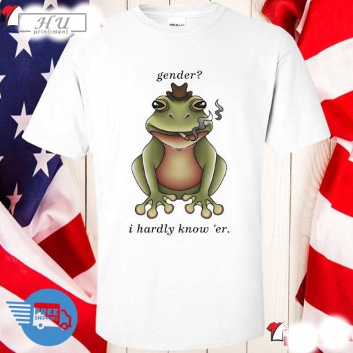 Gender I Hardly Know Er Cowboy Frog Smoke T-shirt