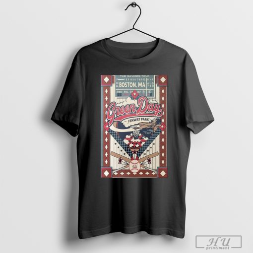 Green Day Aug 7 2024 Fenway Park In Boston MA Poster Shirt