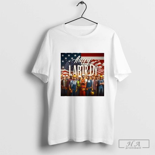 Happy Labor Day 2024 U.S Flag Shirt