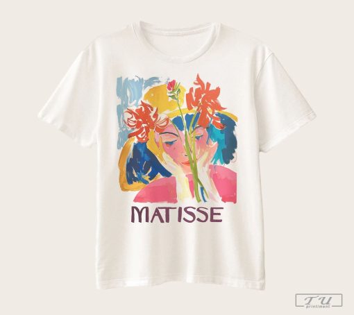 Henri Matisse Floral Spring Shirt, Botanical Art Lovers Chic Flower Shirt