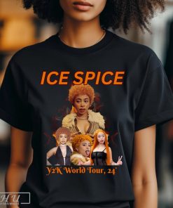 Ice Spice Tshirt Y2K World Tour 2024 Concert Shirt Hip Hop Shirt