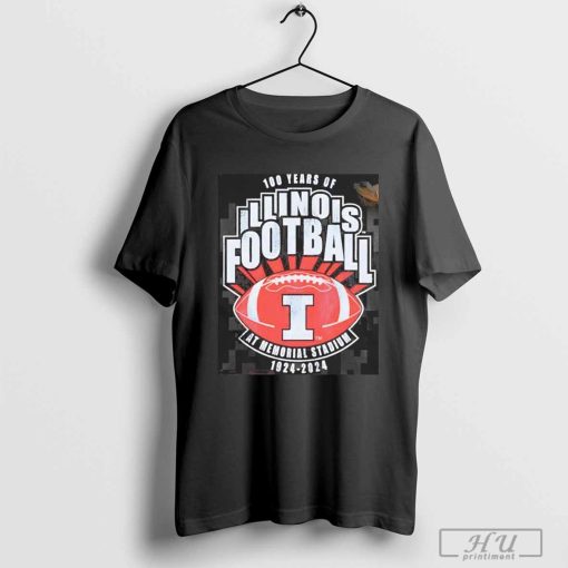 Illinois Fighting Illini 100 Years Of Football 2024 Shirt