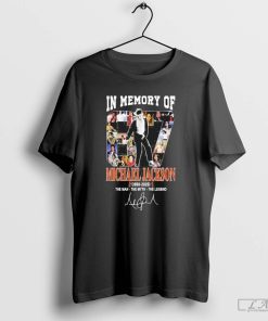 In Memory Of 87 Michael Jackson 1958-2025 The Man-The Myth-The Legend Signature Shirt