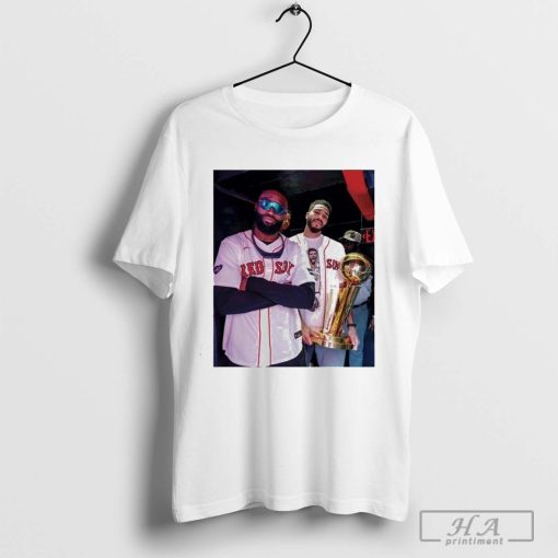 Jayson Tatum Jaylen Brown Fenway Trophy Celebration Shirt