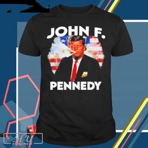 John F. Pennedy President USA Flag 2024 T-Shirt