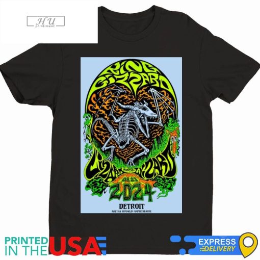 King Gizzard And The Lizard Wizard Detroit MI August 23 2024 Shirt