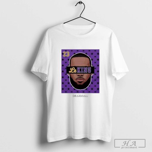 LeBron James Le KING 23 Los Angeles Lakers NBA Stars Dearbball T-shirts