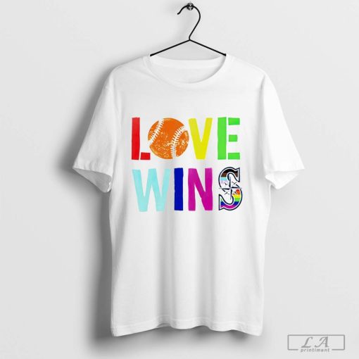 Love Wins Pride Month Seattle Mariners Shirt