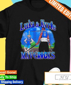 Luka and Kyrie Mavericks Luffy and Zoro shirt