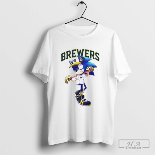 MLB Milwaukee Brewers Sonic The Hedgehog Shirt