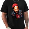 Marvin Music Gaye Shirt Men's Crew Neck Tees Trend Versatile Short Shirt