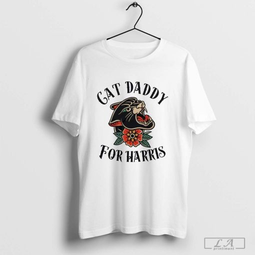 Men Kamala Cat Daddy For Harris 2024 Shirt