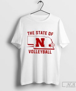 Nebraska Cornhuskers the State of Volleyball T-Shirt