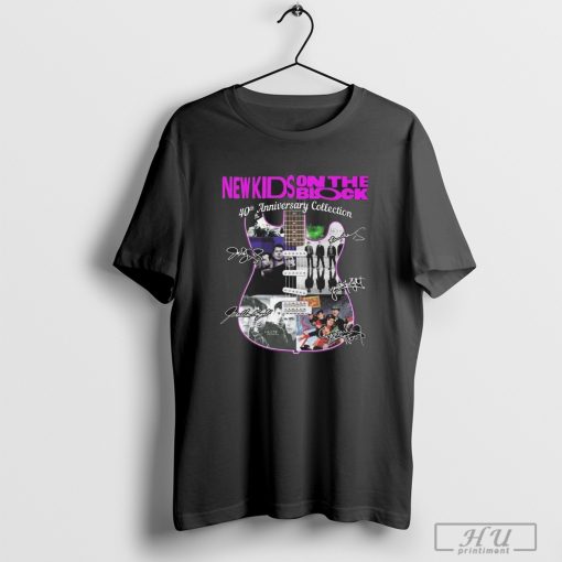 New Kids On The Block 40th Anniversary Collection Guitar Signatures T-shirt