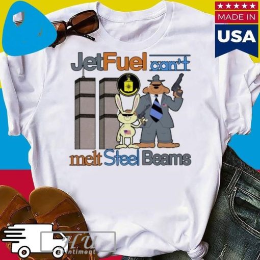 Official Barely legal jetfuel can't melt steel beams T-shirt