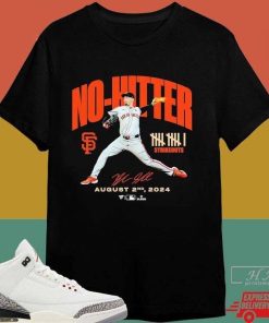 Official Blake Snell San Francisco Giants No-hitter Shirt