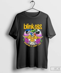 Official Blink-182 Indianapolis, IN August 2 Tour 2024 T-Shirts