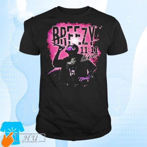 Official Chris Brown Breezy Live Concert 11 11 T-Shirt