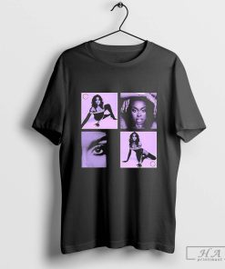 Official Coco Jones Purple Photo T-Shirts