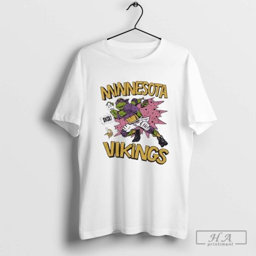 Official Donatello x Minnesota Vikings Teenage Mutant Ninja Turtles Skol T-Shirts