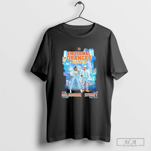 Official Emotional Oranges Australia Melbourne Sydney 170 Russell Metro Theatre T-shirts