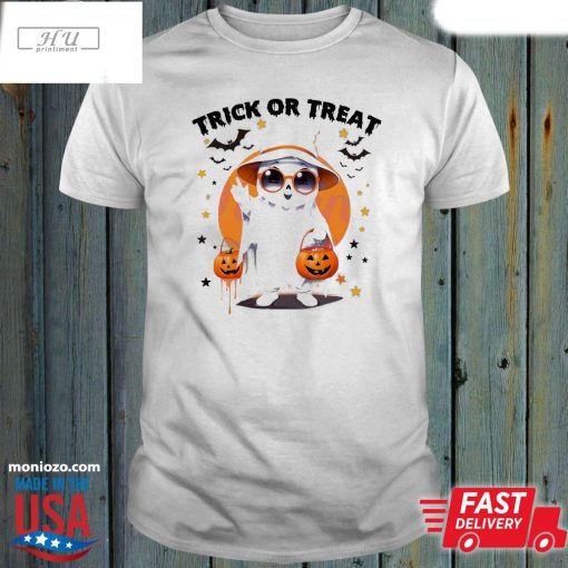 Funny Trick Or Treat Cute Ghost T-Shirt