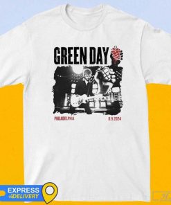 Official Green Day 9-8-2024 Philadelphia Concert Shirt