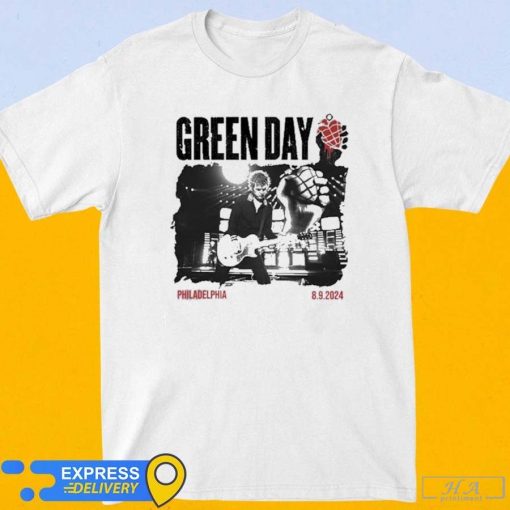 Official Green Day 9-8-2024 Philadelphia Concert Shirt