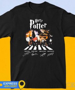 Official Harry Potter Abbey Road Halloween The Actors And Actress Signatures shirt