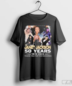 Official Janet Jackson 50 Years 1974-2024 Together Again Thank You Tour Signature shirt