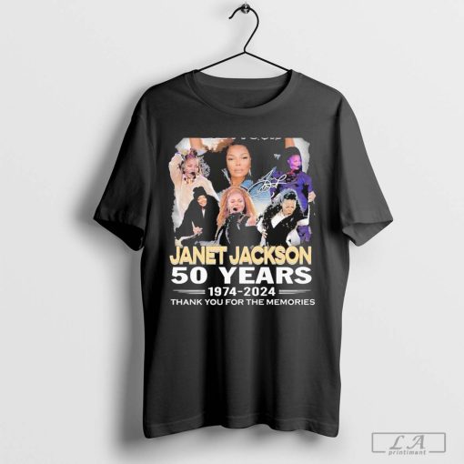 Official Janet Jackson 50 Years 1974-2024 Together Again Thank You Tour Signature shirt