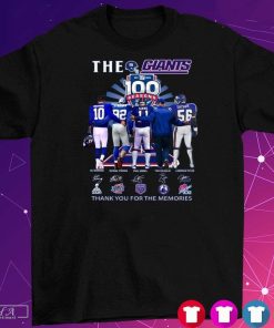 Official New York Giants Celebrating 100th Season Celebration In 2024 T-Shirt