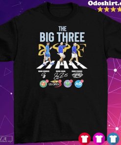 Official Novak Djokovic Rafael Nadal Roger Federer The Big Three T-Shirt