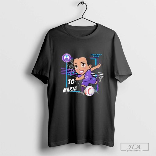 Official Orlando Pride Youth Marta 10 Chibi T-shirt