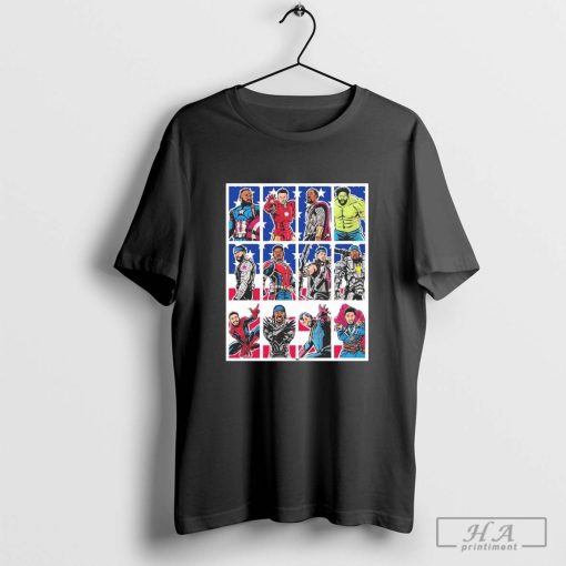 Official Pick Your Avenger Paris 2024 X USA Basketball T-Shirts