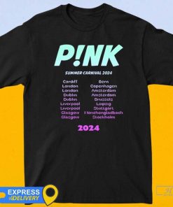 Official Pink Black Burst Summer Carnival Tour 2024 Event Shirt