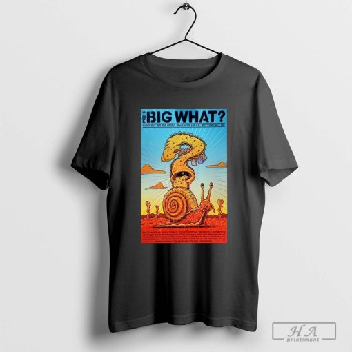 Official Poster The Big What Festival Aug 22-2024 Shakori Hills In Pittsboro NC T-shirt