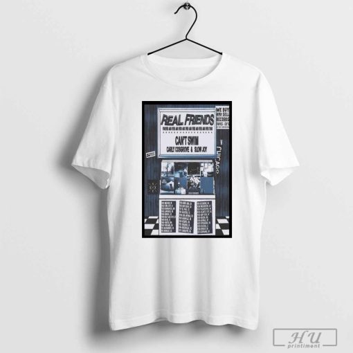 Official Real friends forever and ever tour 2024 T-shirt