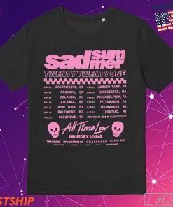 Official Sad Summer All Time Low The Story So Far The Main Movements Grayscale Destroy Boys T-Shirts