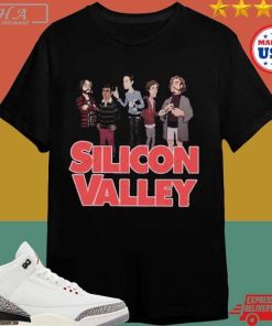 Official Silicon Valley Cartoon Characters 2024 T-shirt