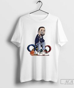 Official Steph Curry Night Night Nuit Nuit Olympic Paris 2024 T-Shirt