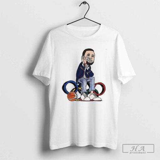 Official Steph Curry Night Night Nuit Nuit Olympic Paris 2024 T-Shirt