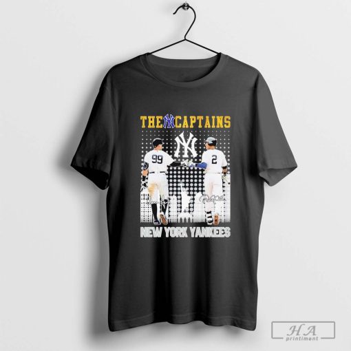 Official The Captains New York Yankees Aaron Judge Signature T-Shirt