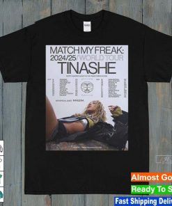 Official Tinashe Match My Freak World Tour 2024 2025 Tour shirt