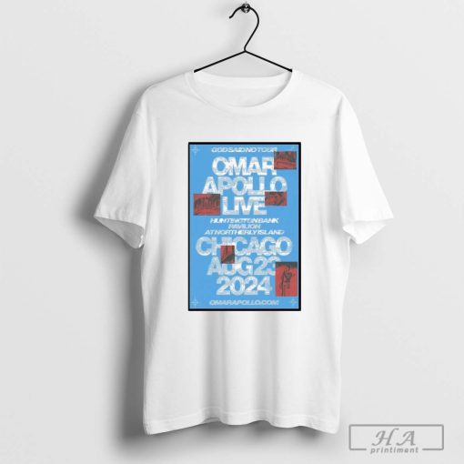 Omar Apollo World Tour August 23 2024 Chicago, IL Poster T-Shirt