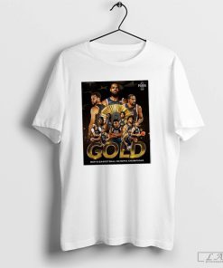 Paris 2024 Gold Men's Basketball Olympic Champions Shirt