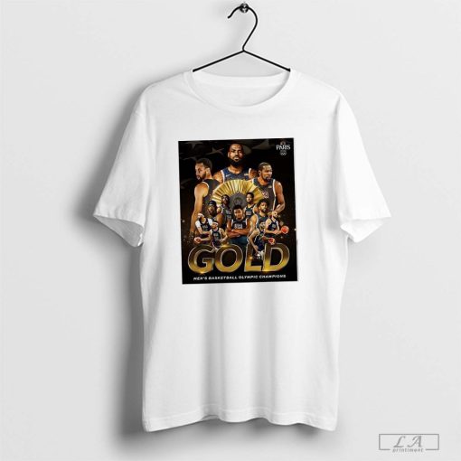 Paris 2024 Gold Men's Basketball Olympic Champions Shirt