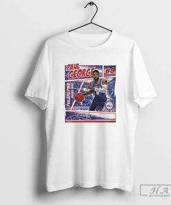 Paul George No 8 Philadelphia 76ers Basketball Signature Comic Shirt